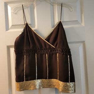 Nine West, size 12, brown, spaghetti strap